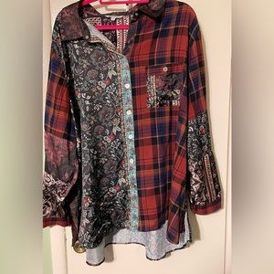 John Mark Sz 3x Button Down Blouse